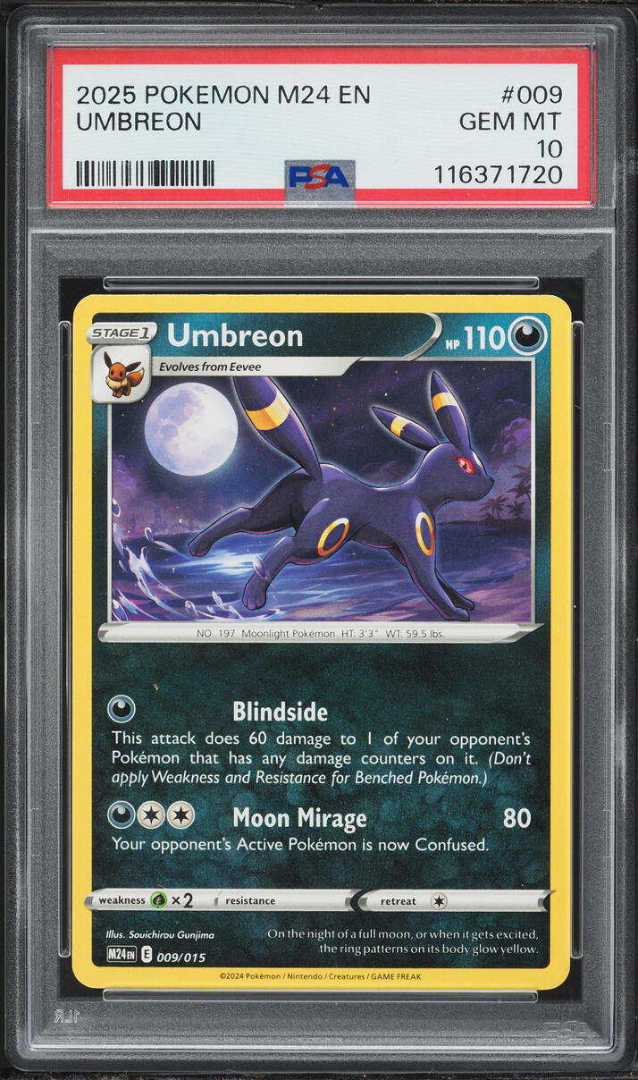 2024 Pokemon Scarlet & Violet Mcdonald's Collection Umbreon #9 PSA 10 GEM MINT