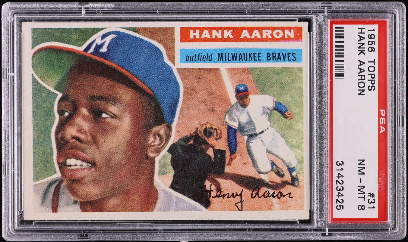 1956 Topps Hank Aaron #31 PSA 8 NM-MT