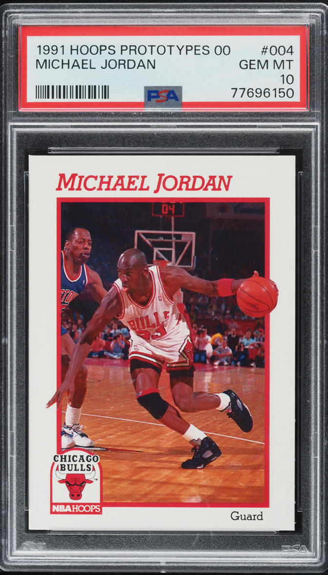 1991 Hoops Prototypes 00 Michael Jordan #4 PSA 10 GEM MINT