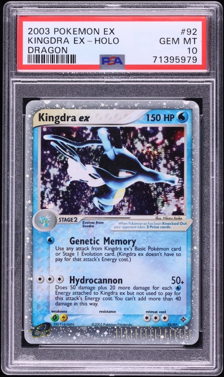 2003 Pokemon EX Dragon Holo Kingdra ex #92 PSA 10 GEM MINT