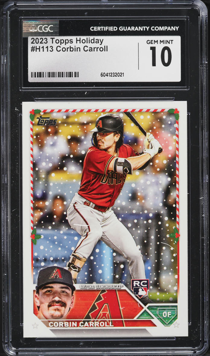 2023 Topps Holiday Corbin Carroll ROOKIE #H113 CGC 10 GEM MINT