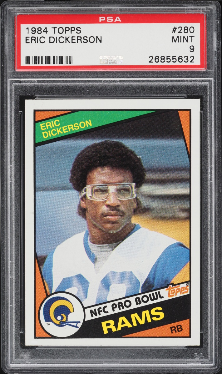1984 Topps Football Eric Dickerson ROOKIE #280 PSA 9 MINT