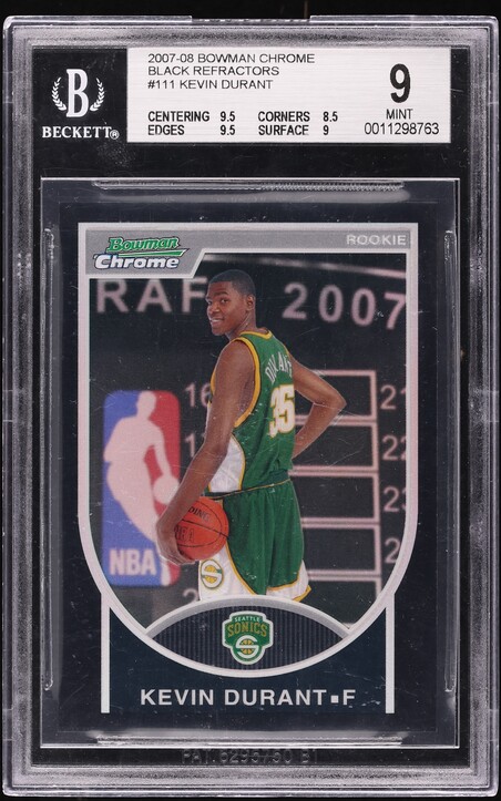 2007 Topps Basketball Kevin Durant ROOKIE #2 PSA 10 GEM MINT on