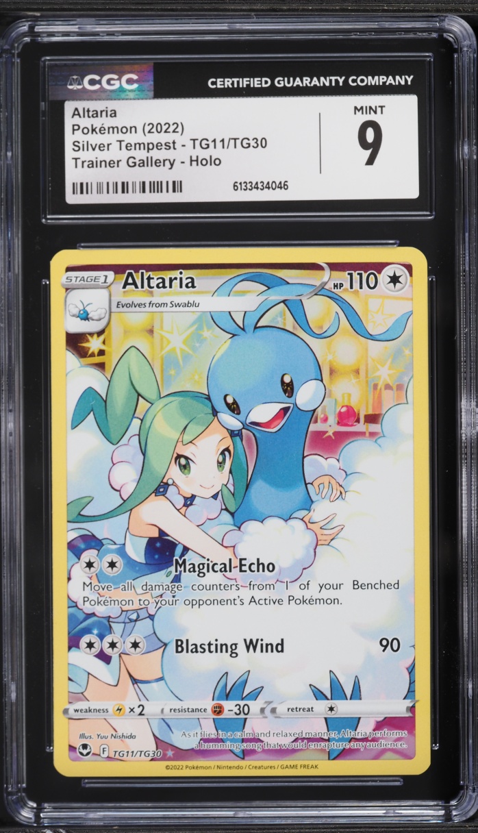 2022 Pokemon Sword & Shield Silver Tempest CHR Altaria #TG11 CGC 9 MINT
