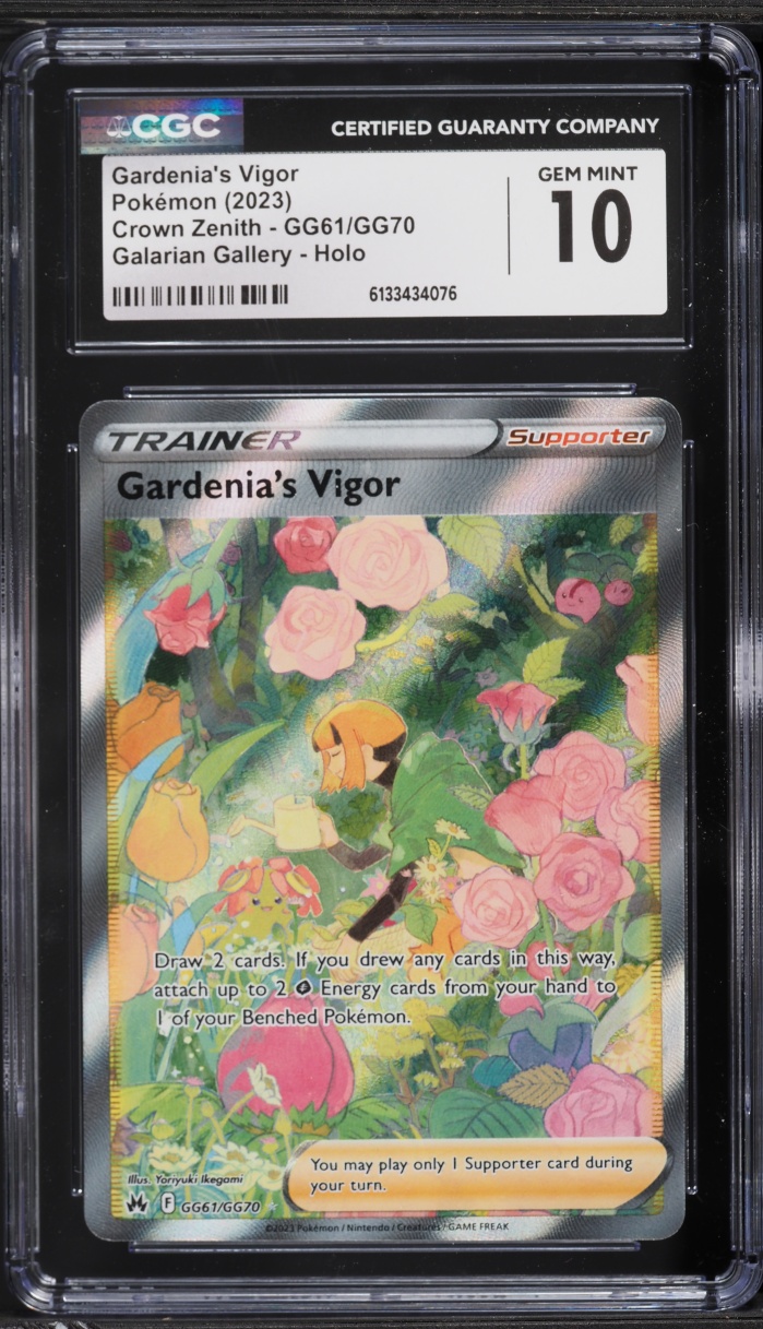 2023 Pokemon Sword & Shield Crown Zenith Alt Art Gardenia's Vigor #GG61 CGC 10 GEM MINT