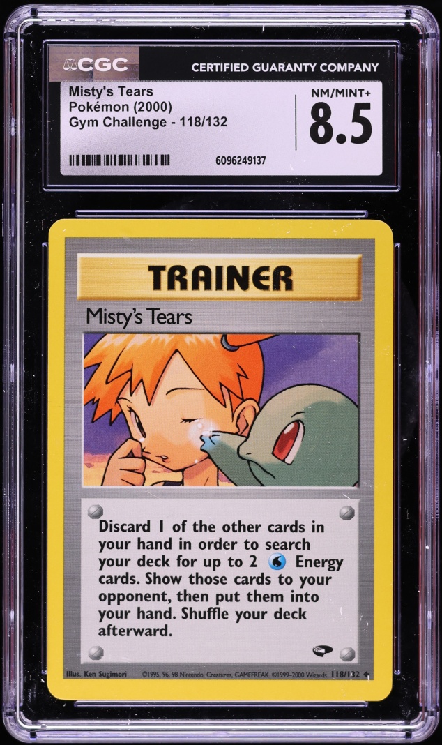 2000 Pokemon Gym Challenge Misty's Tears #118 CGC 8.5 NM-MT+