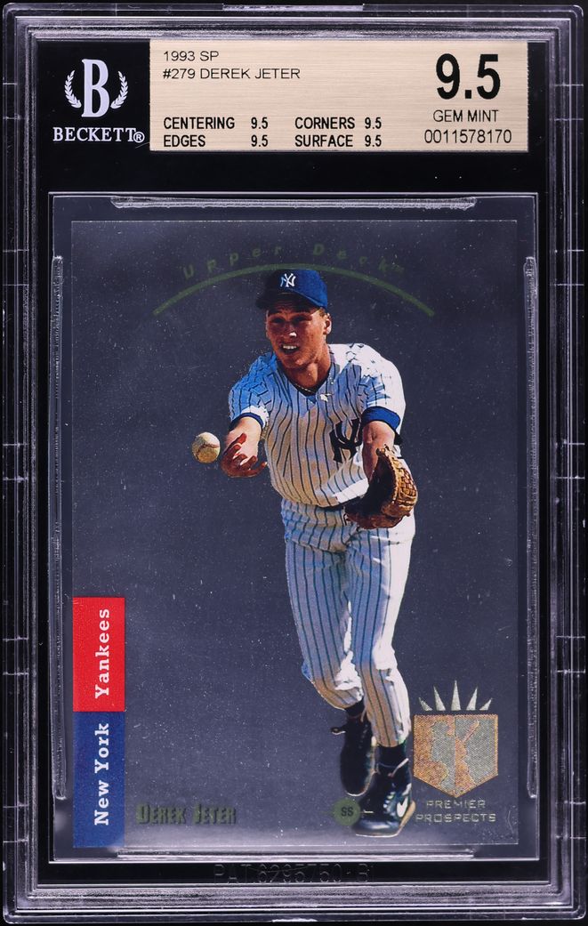 1993 SP Foil Derek Jeter ROOKIE #279 BGS 9.5 GEM MINT