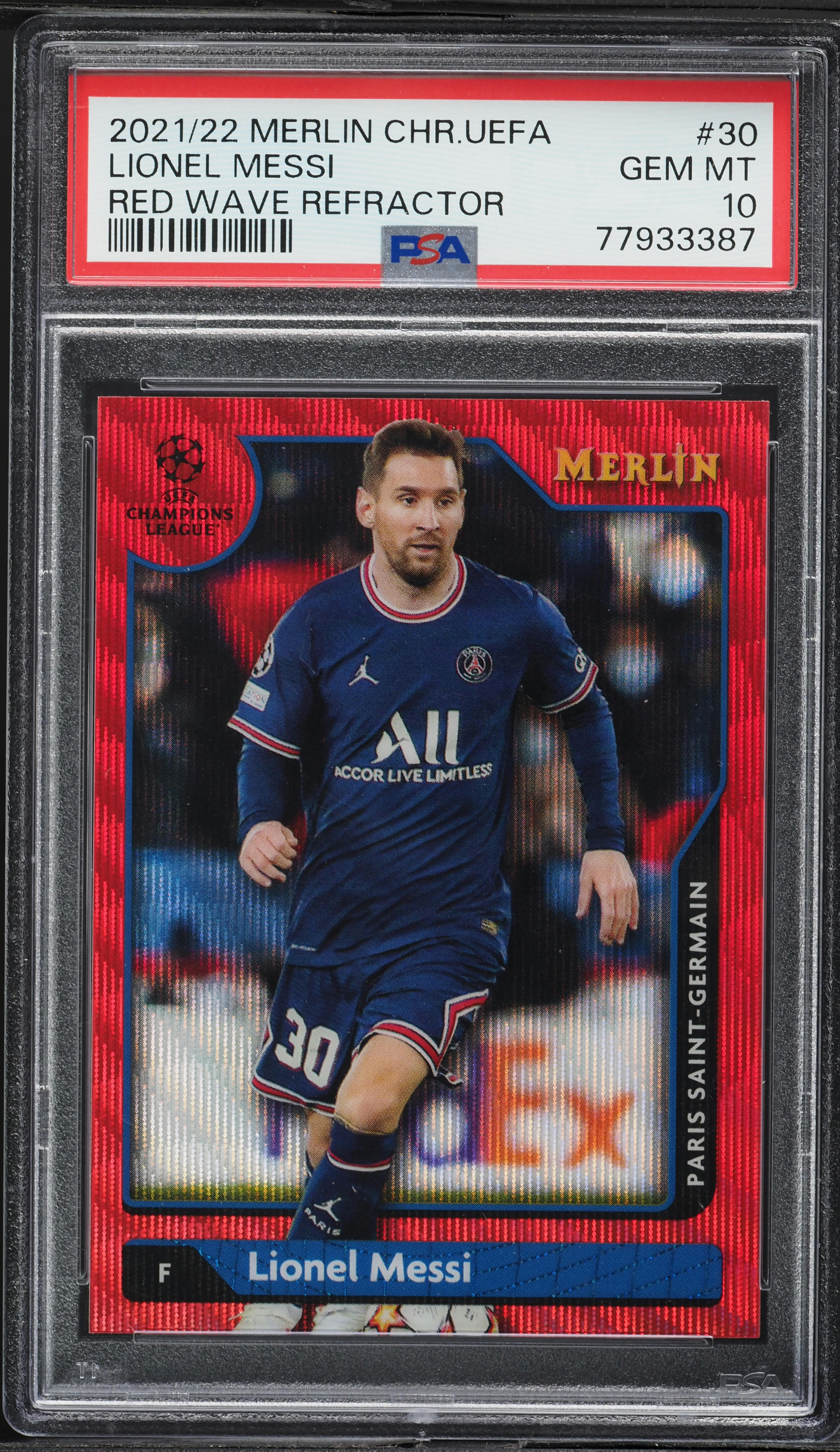 2021 Topps Merlin Chrome UEFA Champions League Red Wave