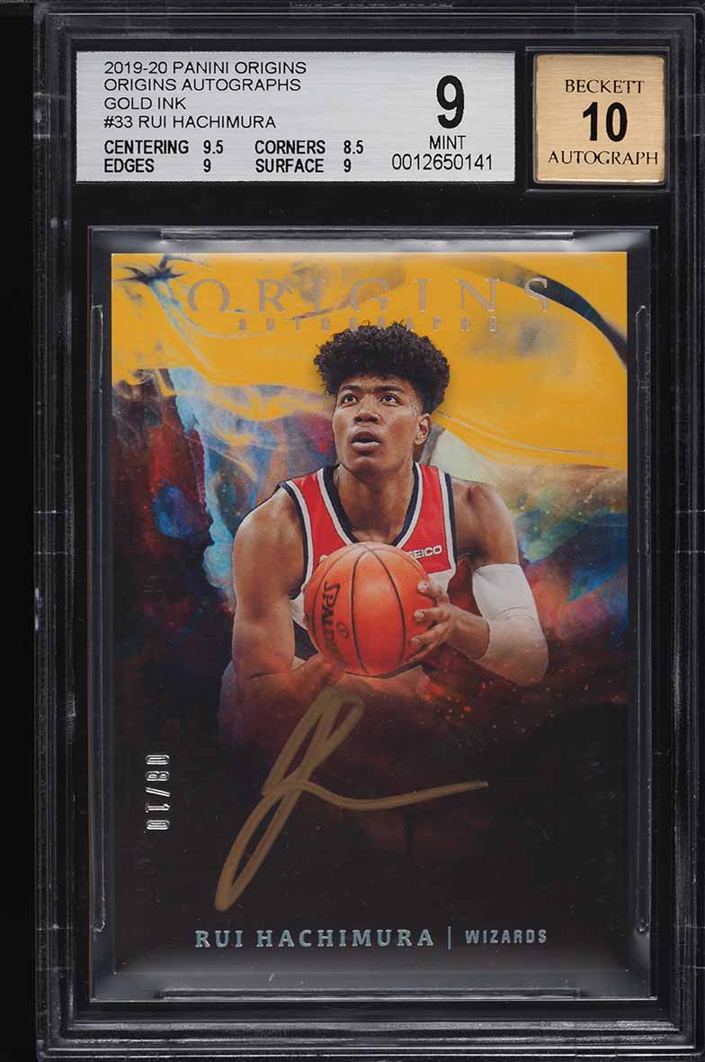 2019 Panini Prizm Rui Hachimura ROOKIE RC #255 PSA 10 GEM MINT on