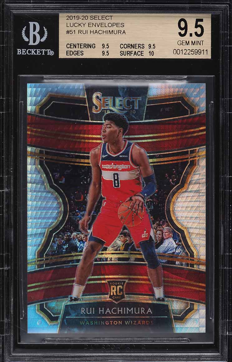 2019 Panini Prizm Rui Hachimura ROOKIE RC #255 PSA 10 GEM MINT on