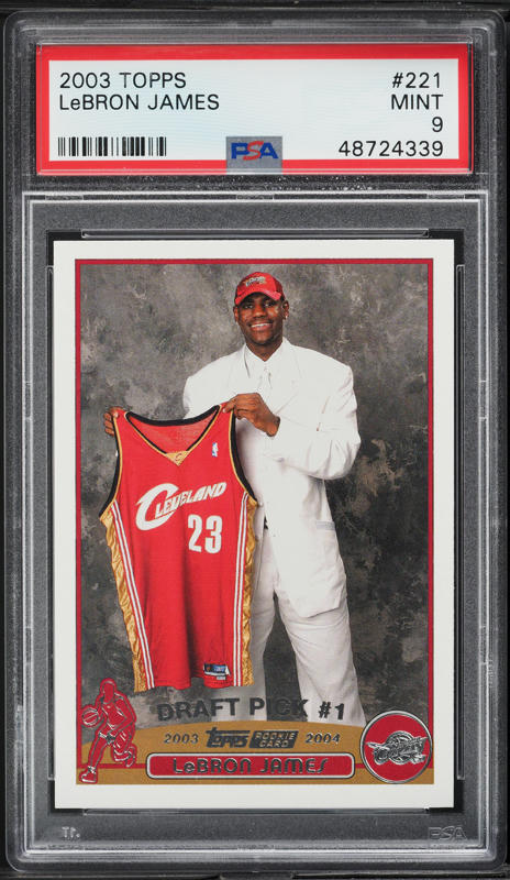 Lebron James Psa9 ルーキーRC 2003 221 Lebron James Topps Rookie RC PSA 9! Hot Card
