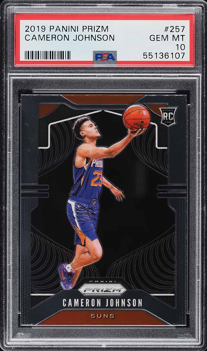 その他 Cameron Johnson rookie auto RC 2019 Panini Prizm Cameron Johnson ROOKIE RC #257 PSA 10 GEM MINT