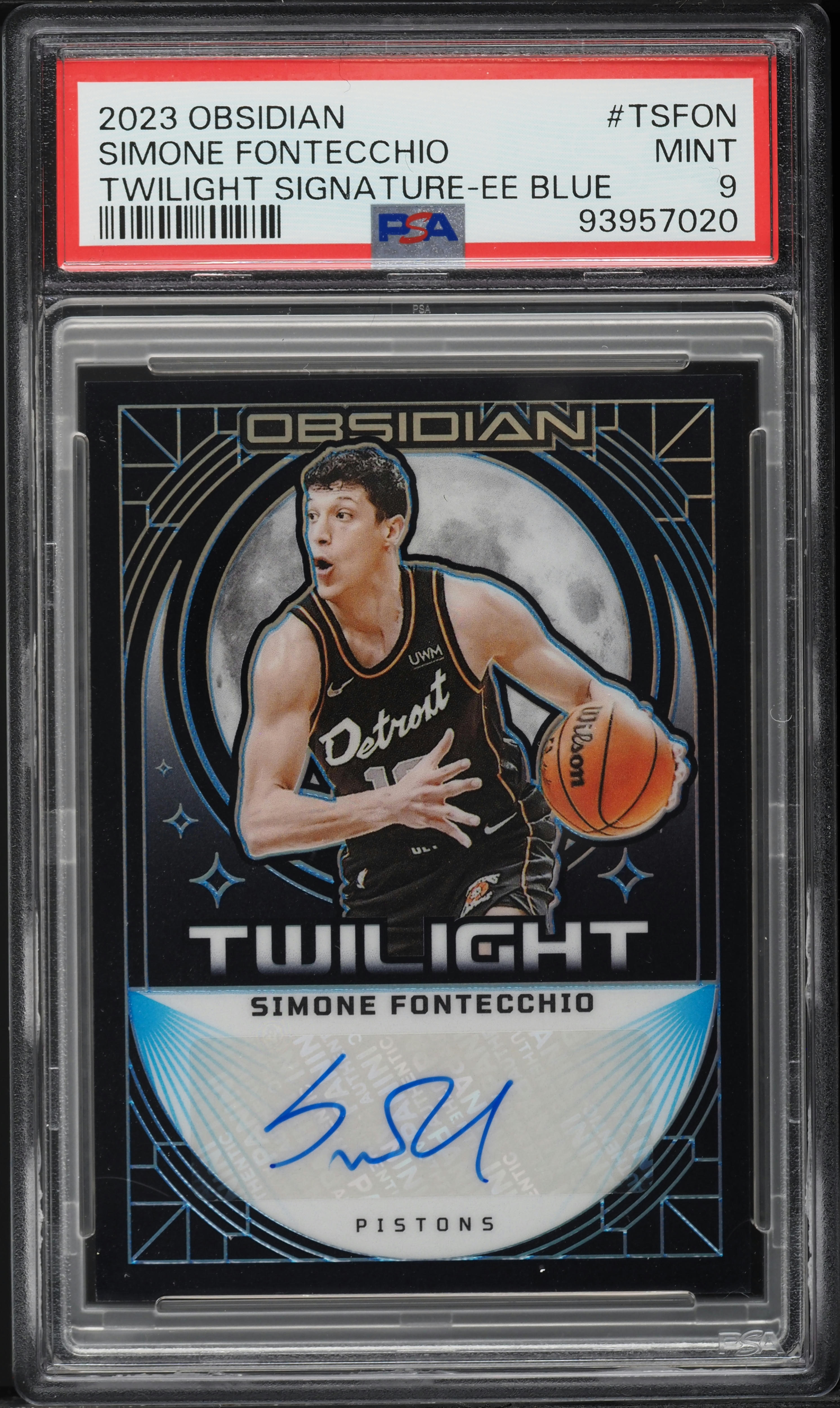 2023 Panini Obsidian Twilight E/E Blue Simone Fontecchio