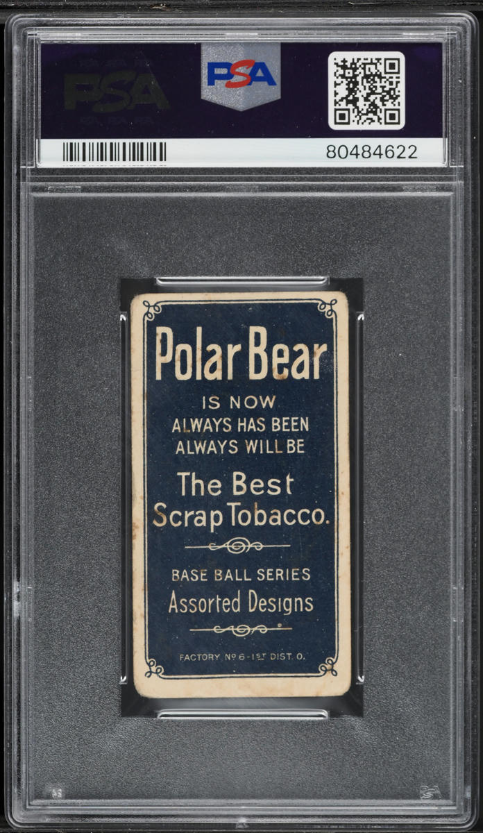 1909-11 T206 Peaches Graham POLAR BEAR, BOSTON PSA 1.5 FR