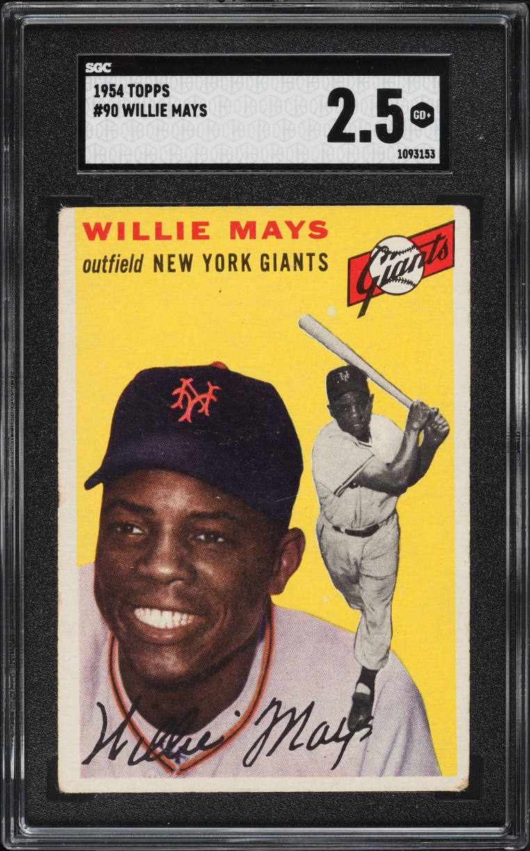 1954 Topps Willie Mays #90 SGC 2.5 GD+