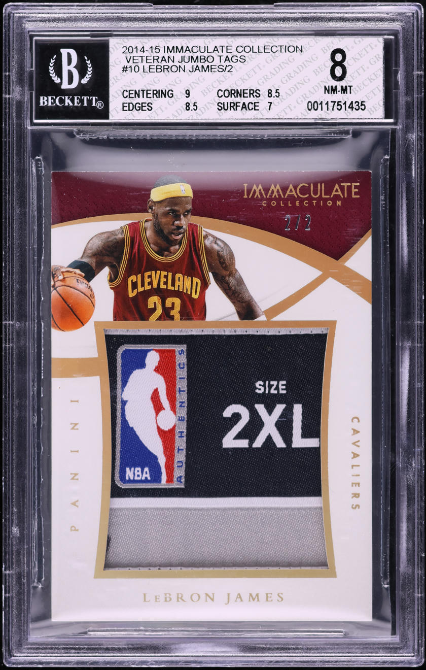 2014 Immaculate Collection Veteran Jumbo Tag LeBron James PATCH 2/2 # ...