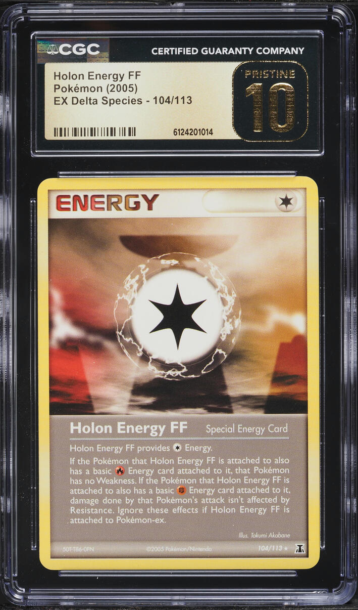 2005 Pokemon EX Delta Species Holon Energy FF #104 CGC 10 PRISTINE
