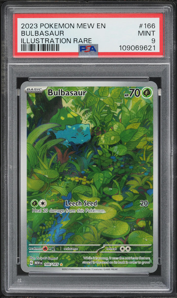 2023 Pokemon Scarlet & Violet 151 IR Bulbasaur #166 PSA 9 MINT