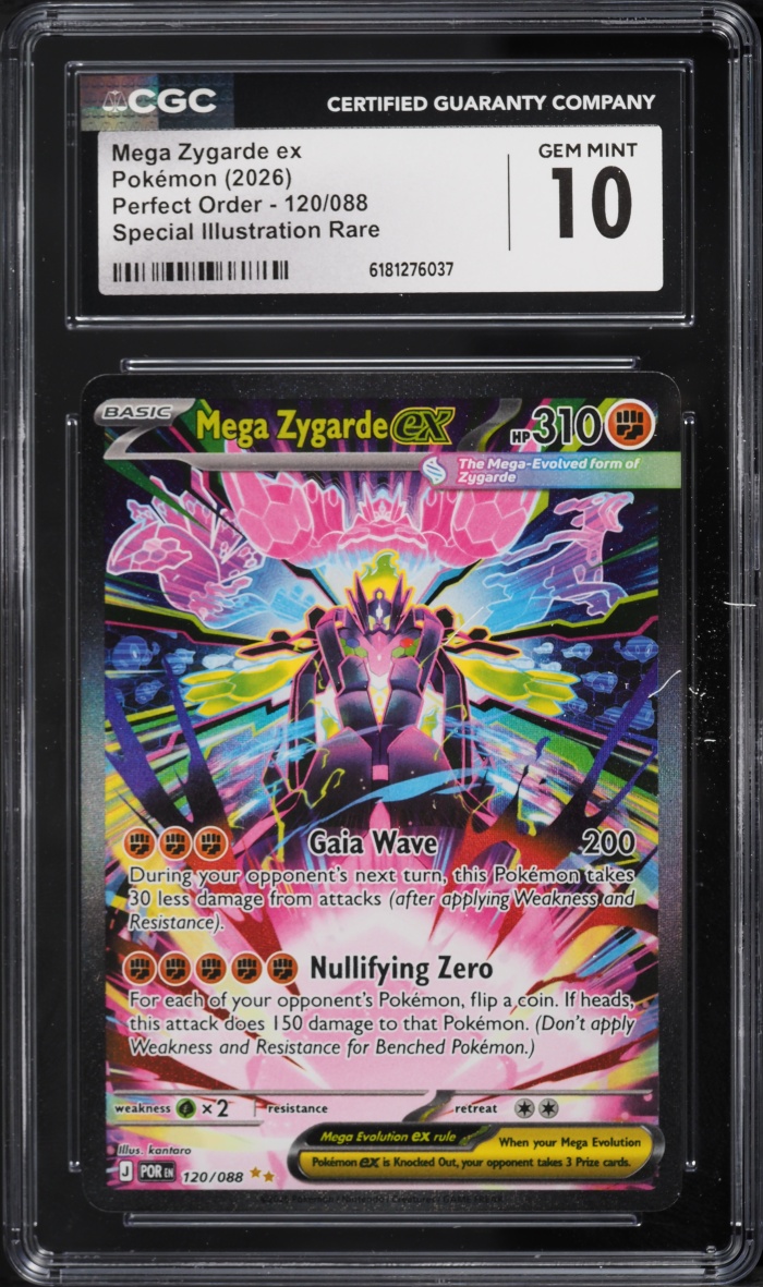 2026 Pokemon Mega Evolution Perfect Order SIR Mega Zygarde Ex #120 CGC 10 GEM MINT