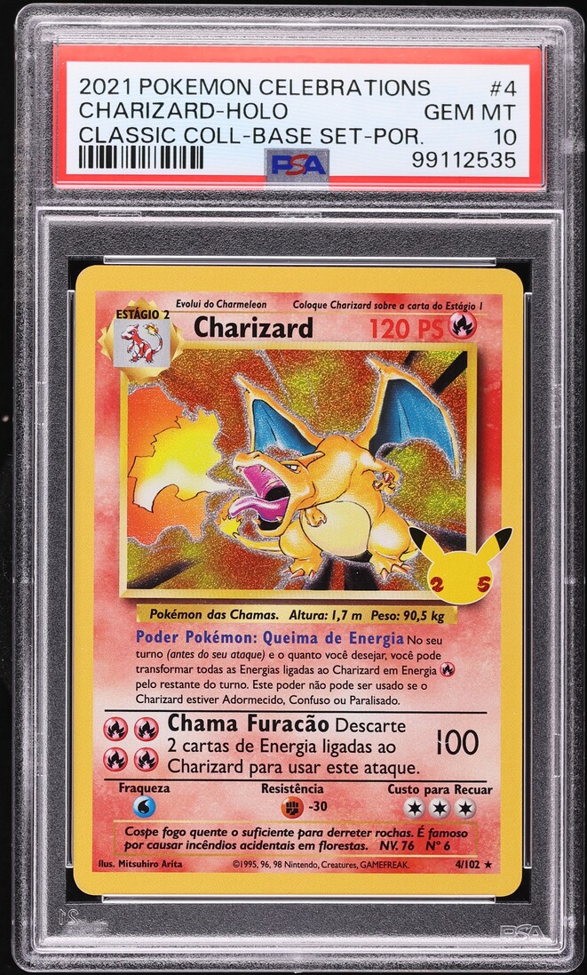 2021 Pokemon Sword & Shield Celebrations Classic Collection Holo Charizard #4 PSA 10 GEM MINT