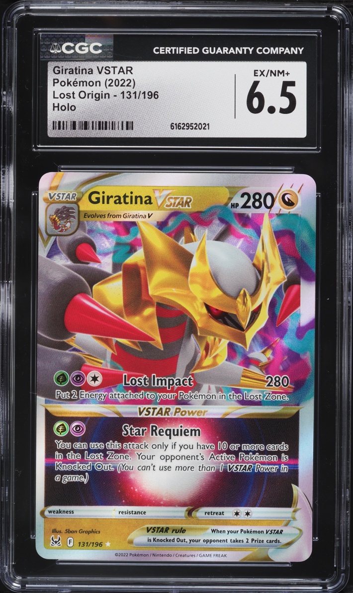 2022 Pokemon Sword & Shield Lost Origin Holo Giratina VSTAR #131 CGC 6.5 EXMT+
