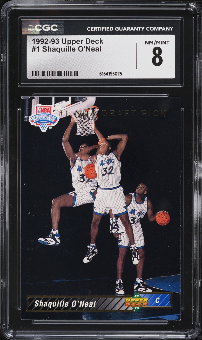1992 Upper Deck Basketball Shaquille O'Neal ROOKIE #1 CGC 8 NM-MT