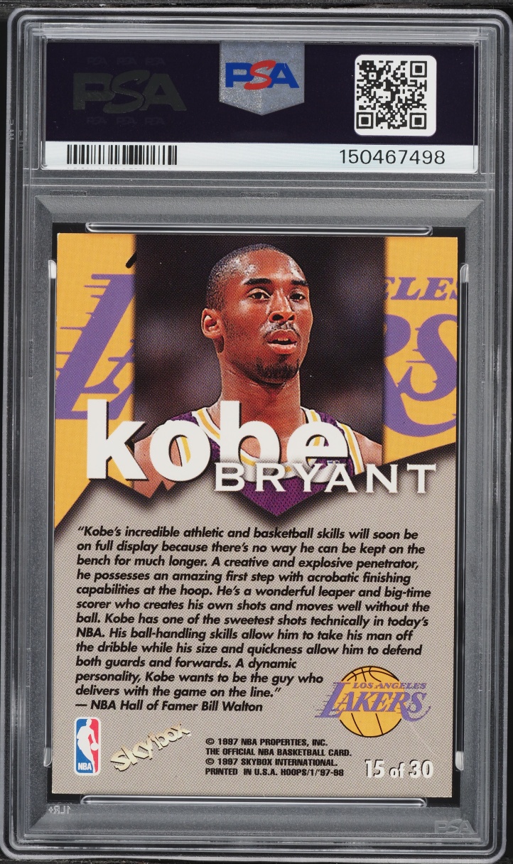 1997 Hoops Talkin' Kobe Bryant #15 PSA 6 EXMT