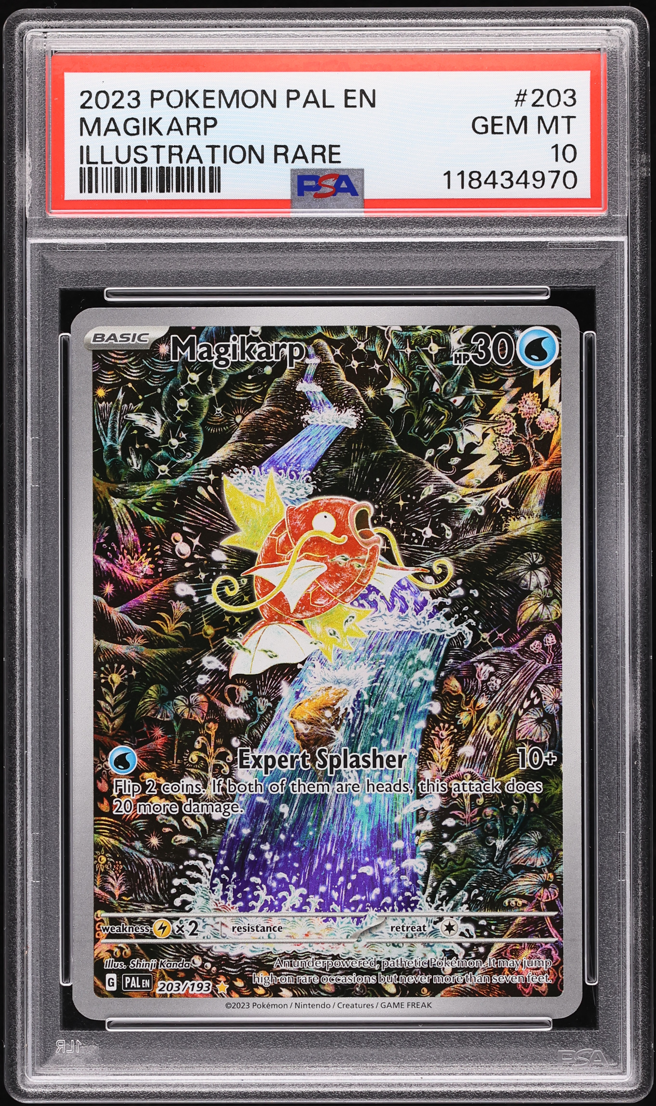 2023 Pokemon Scarlet & Violet Paldea Evolved IR Magikarp #203 PSA 10 GEM MINT