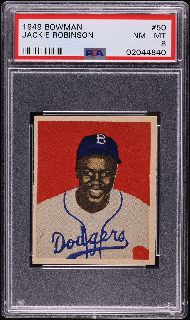 1949 Bowman Jackie Robinson ROOKIE #50 PSA 8 NM-MT