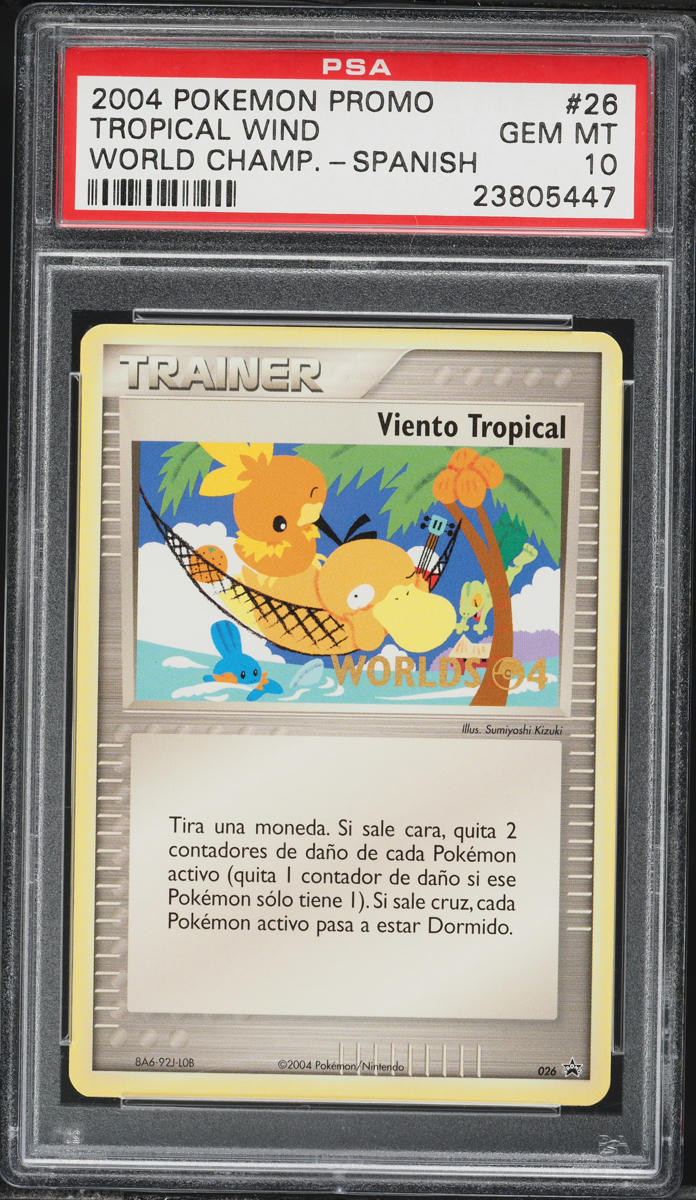 2004 Pokemon Spanish World Championships Promo Tropical Wind #26 PSA 10 GEM MINT