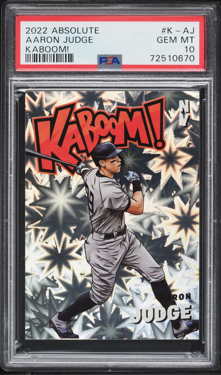 2022 Absolute Kaboom Aaron Judge #K-AJ PSA 10 GEM MINT