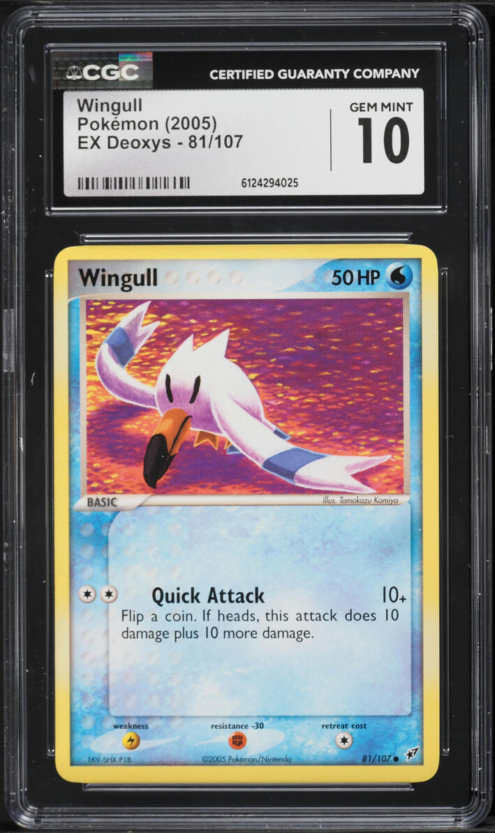 2005 Pokemon EX Deoxys Wingull #81 CGC 10 GEM MINT