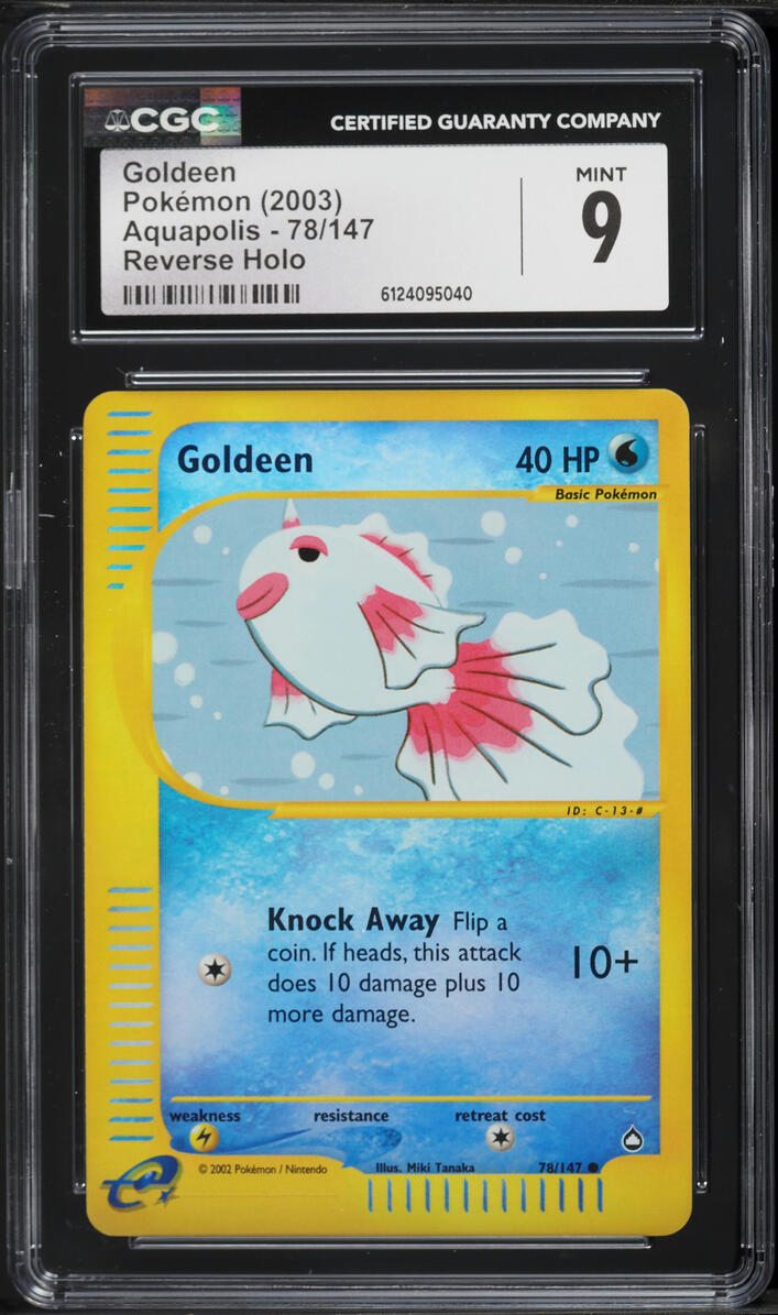2003 Pokemon Aquapolis Reverse Holo Goldeen #78 CGC 9 MINT