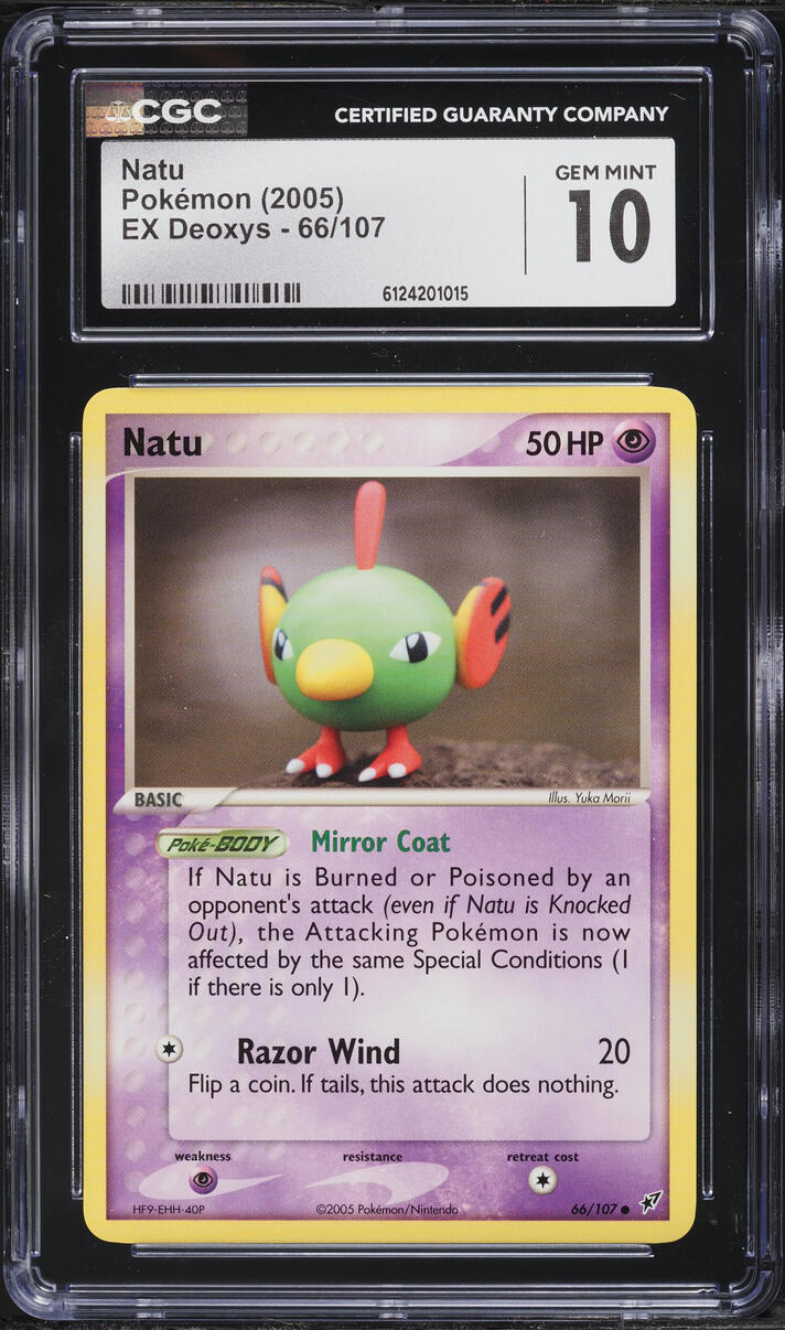 2005 Pokemon EX Deoxys Natu #66 CGC 10 GEM MINT