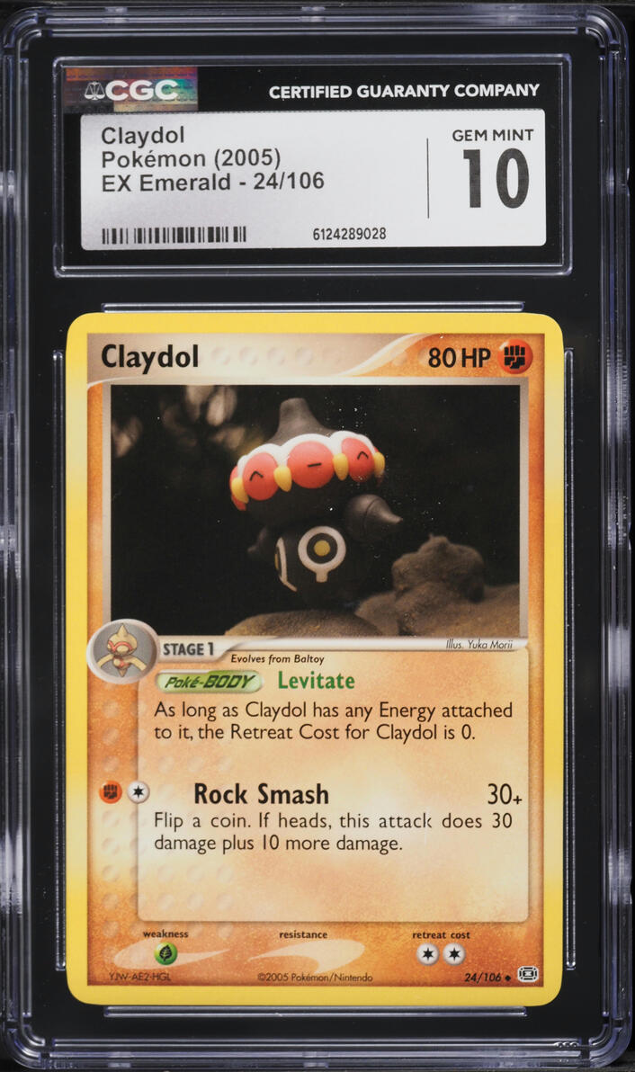 2005 Pokemon EX Emerald Claydol #24 CGC 10 GEM MINT
