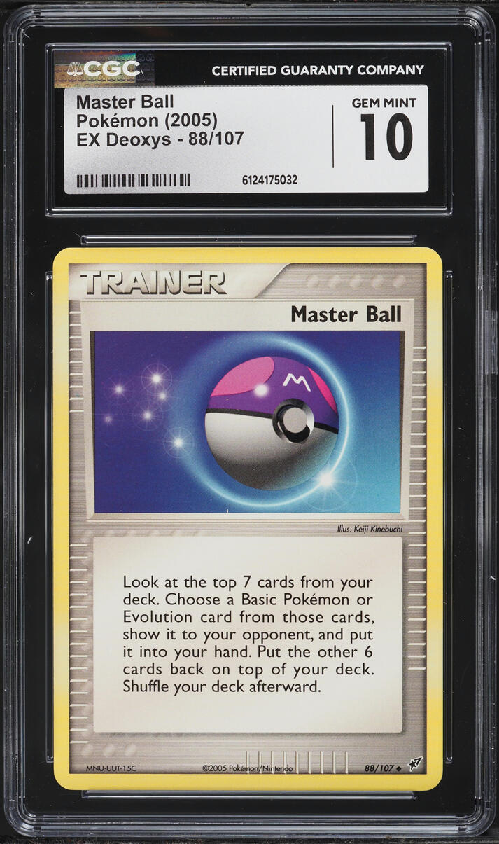 2005 Pokemon EX Deoxys Master Ball #88 CGC 10 GEM MINT