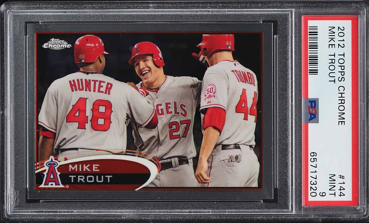 2012 Topps Chrome Mike Trout 10枚限定直筆サイン Mike Trout Signed Autographed 2023 Topps Chrome #27 Auto