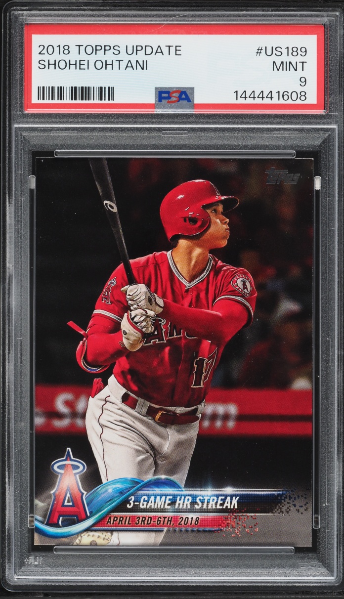 2018 Topps Update Shohei Ohtani ROOKIE #US189 PSA 9 MINT