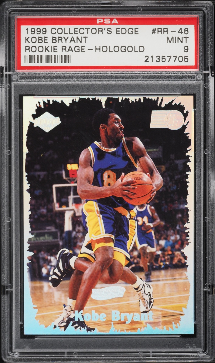 1999 Collector's Edge Rookie Rage HoloGold Kobe Bryant /50 #RR-46 PSA 9 MINT - Photo 1