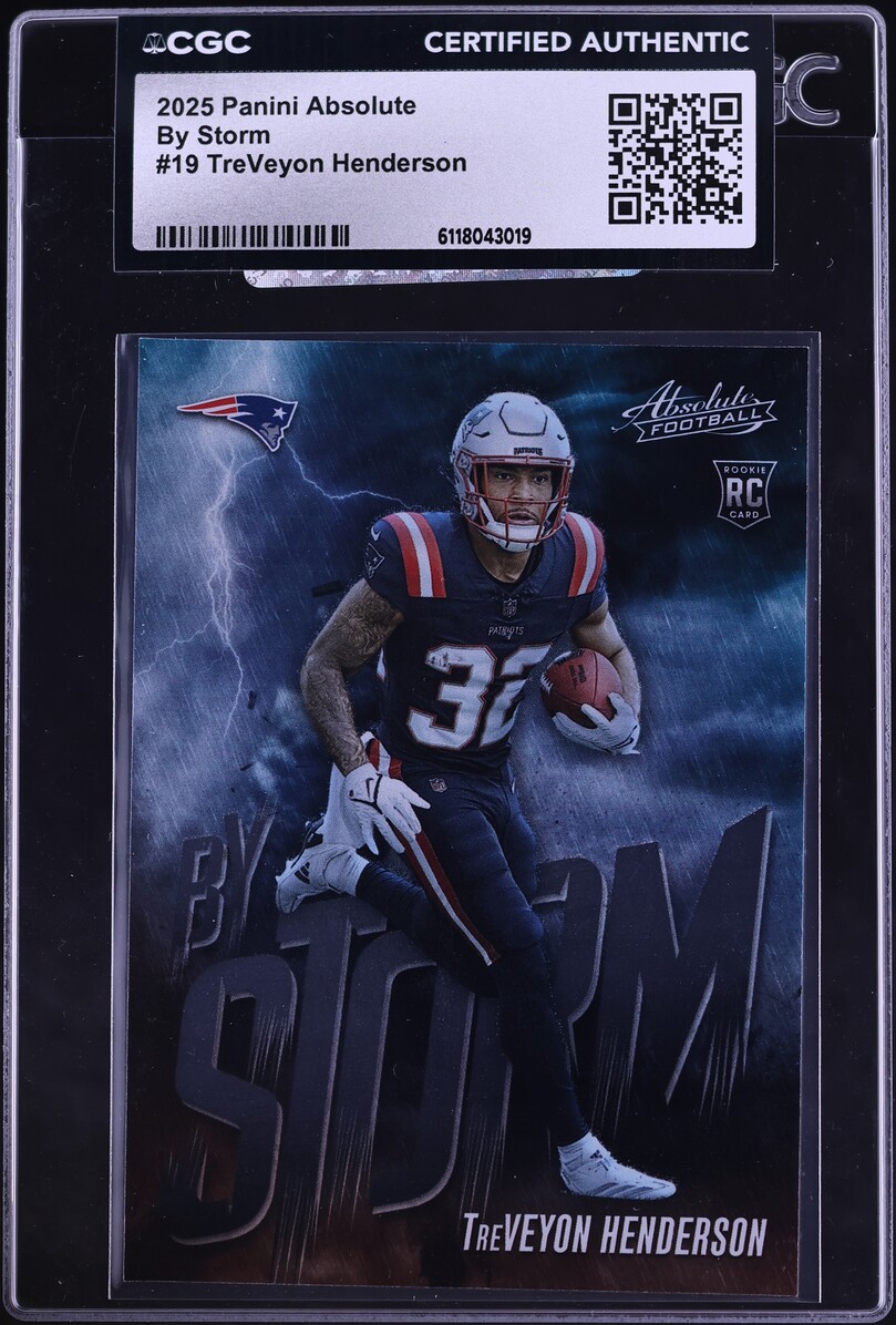 2025 Absolute By Storm TreVeyon Henderson ROOKIE #19 CGC AUTH