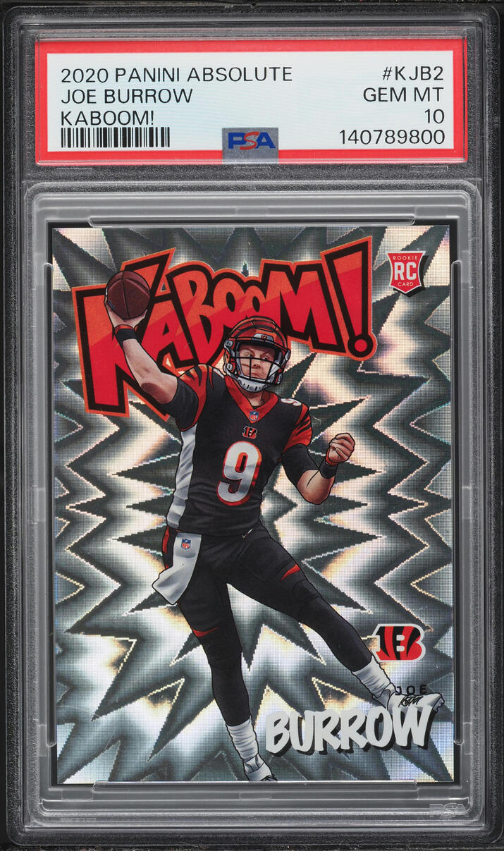 2020 Absolute Kaboom! Joe Burrow ROOKIE #K-JB2 PSA 10 GEM MINT