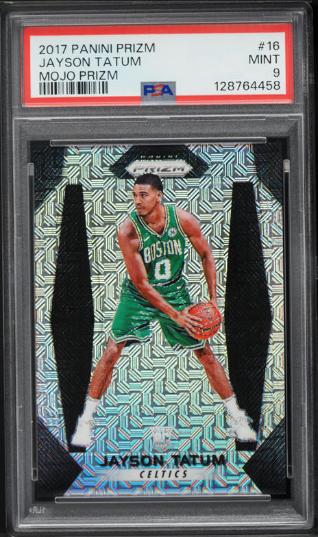 2017 Panini Prizm Green Jayson Tatum ROOKIE #16 PSA 9 MINT on