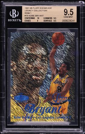 1997 Finest Basketball w/ Coating Kobe Bryant #323 BGS 9.5 GEM