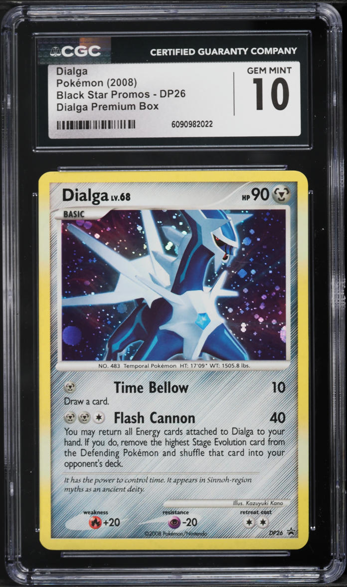 2008 Pokemon Diamond & Pearl Black Star Promo Premium Holo Dialga #DP26 CGC 10 GEM MINT