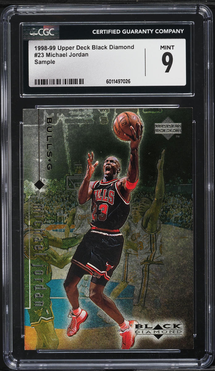 1998 Black Diamond Sample Michael Jordan #23 CGC 9 MINT