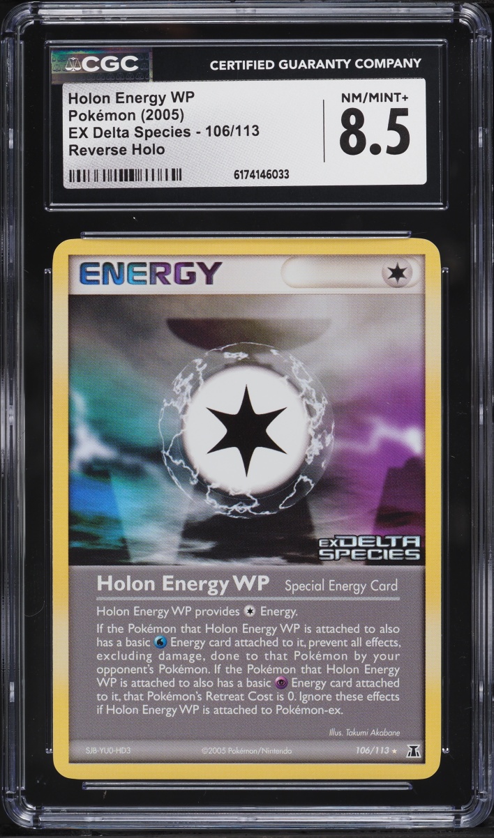 2005 Pokemon EX Delta Species Reverse Holo Holon Energy WP #106 CGC 8.5 NM-MT+