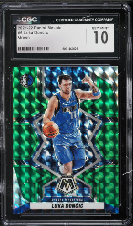 2021 Panini Prizm Prizmatic Fast Break Luka Doncic #27 PSA 10 GEM