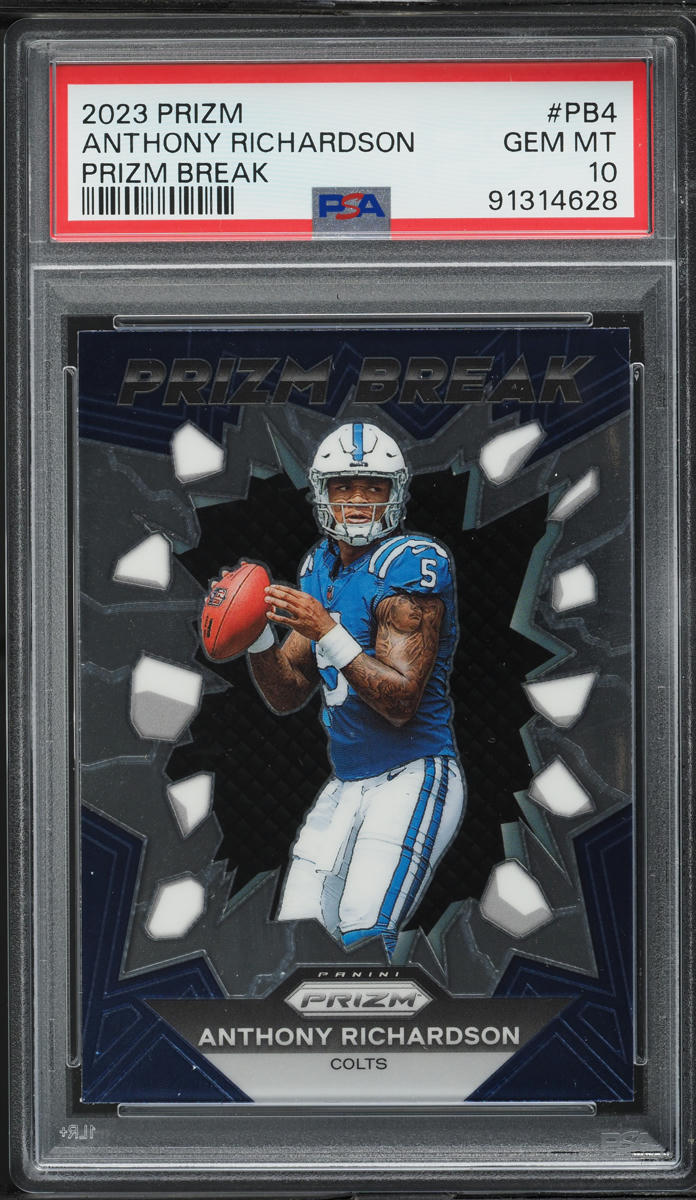 2023 Panini Prizm Break Anthony Richardson ROOKIE #PB-4 PSA 10 GEM MINT
