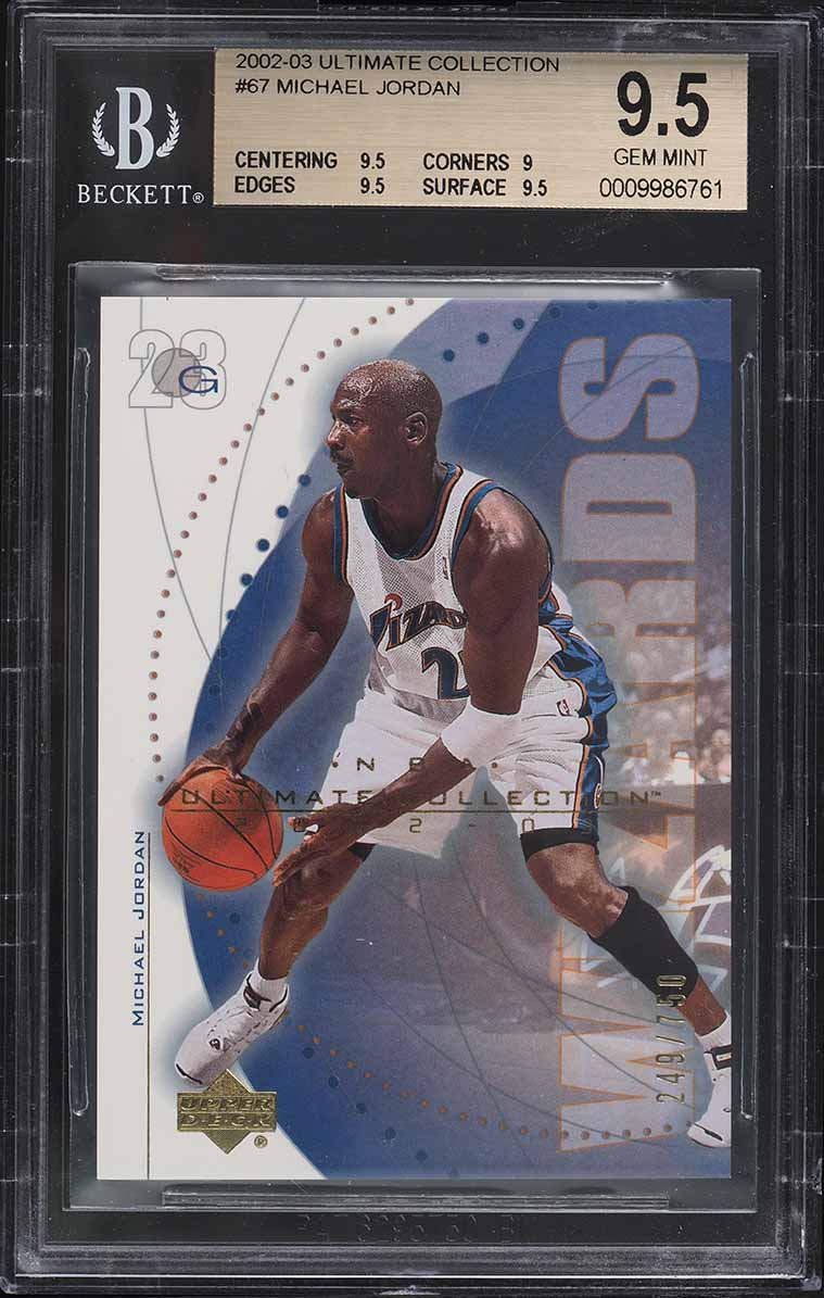 2002 Ultimate Collection Michael Jordan /750 #67 BGS 9.5 GEM MINT