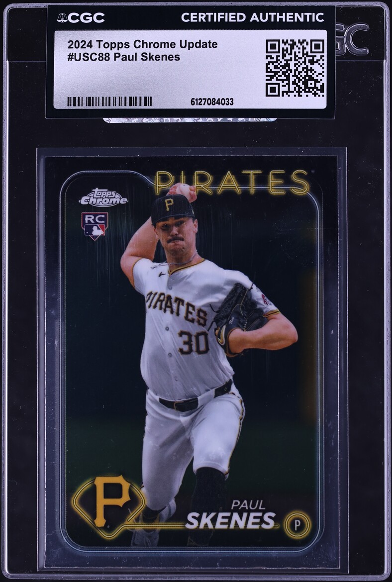 2024 Topps Chrome Update Paul Skenes ROOKIE #USC88 CGC AUTH